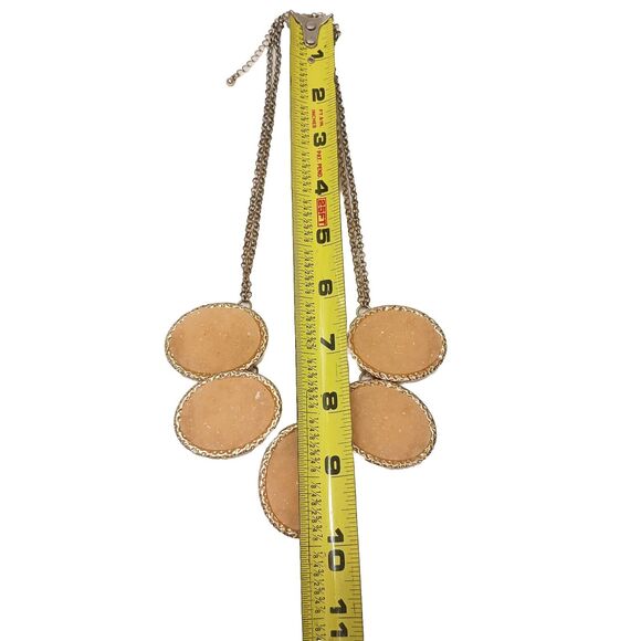 Vintage Women's Faux CRYSTALS Necklace Palm Springs REGENCY Eccentric Modern - Picture 10 of 10